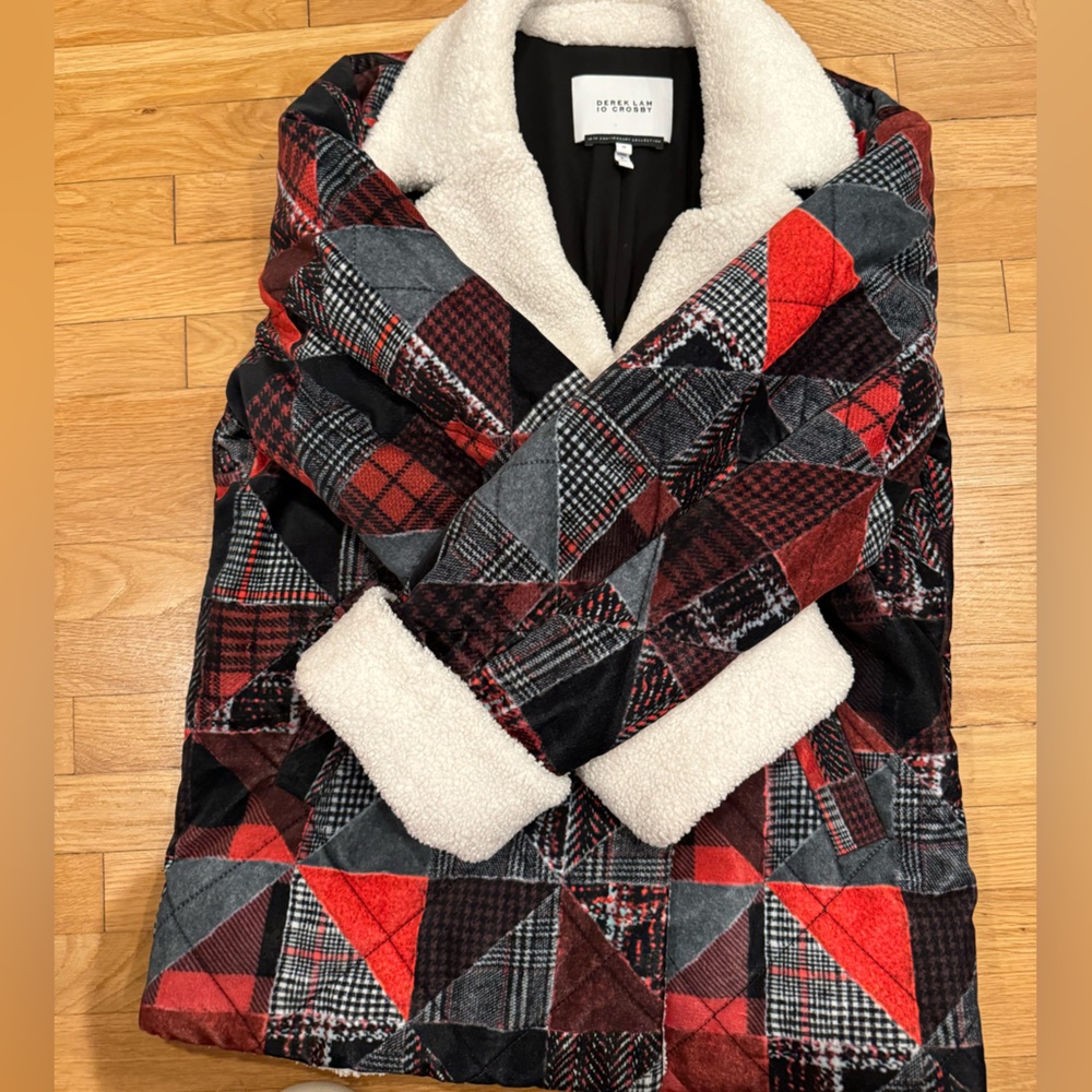 10 Crosby Derek Lam bomber fleece coat